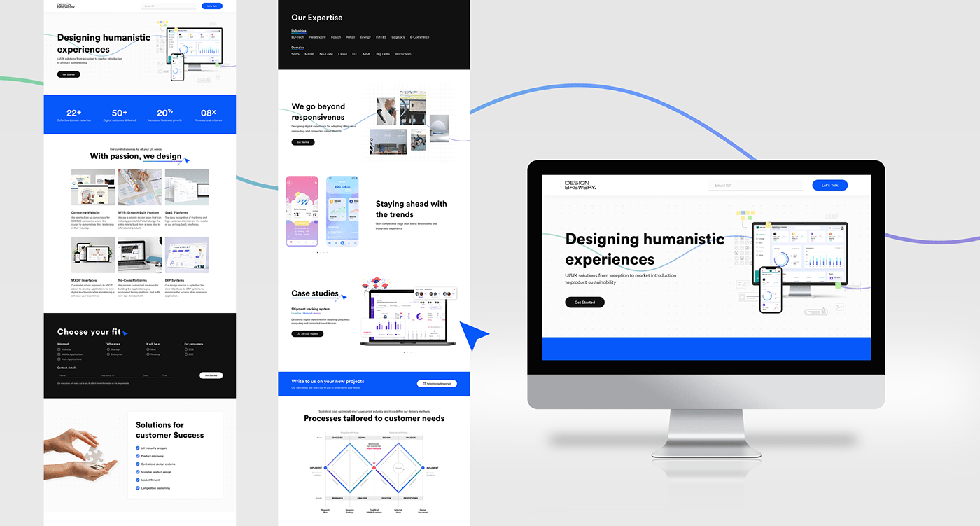 design design agency website landing page uiux user experience Web Design  Website Website Design