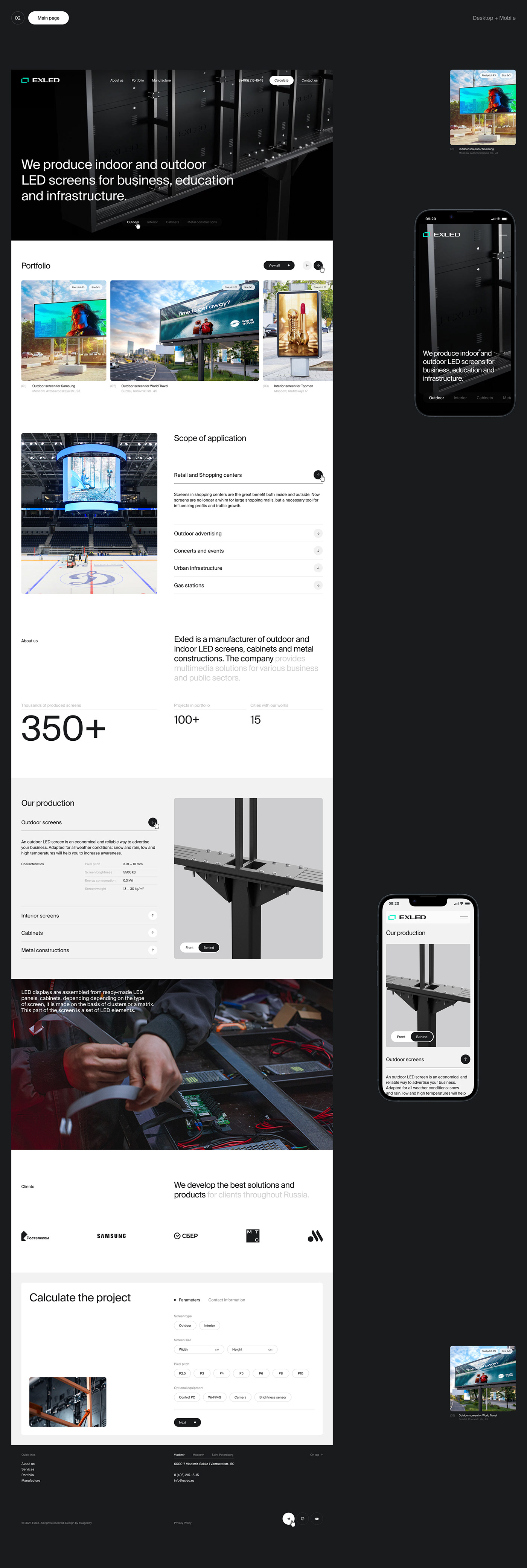 UI/UX user interface corporate brand identity 3D mobile Website user experience ui design led