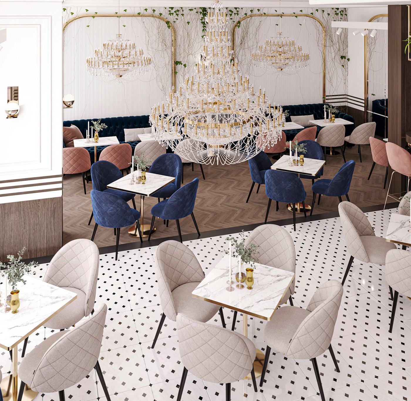 bar cafe dubai egypt interior design  KSA Kuwait neoclassic restaurant UAE