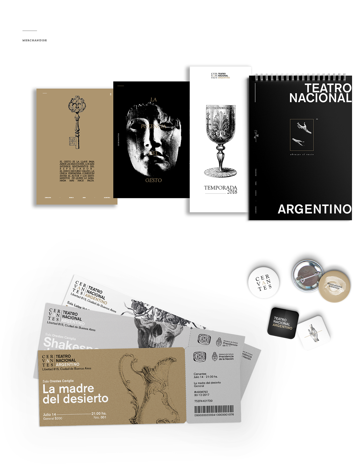 cervantes theater  Gabriele fadu uba editorial design  graphic design  Brand Design