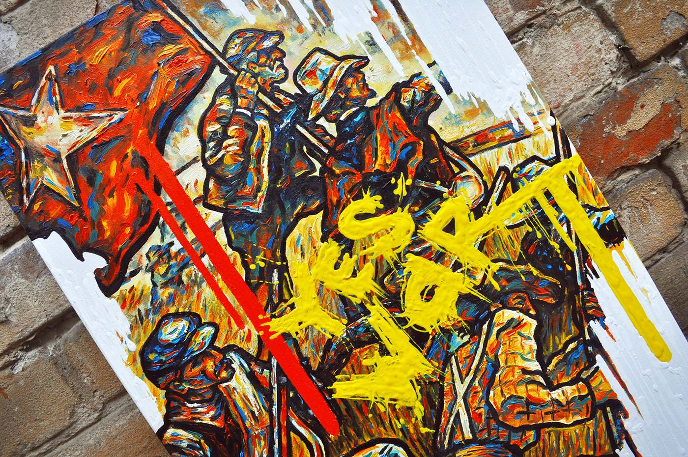 streetart hip hop Graffiti canvas oil art free tutorial