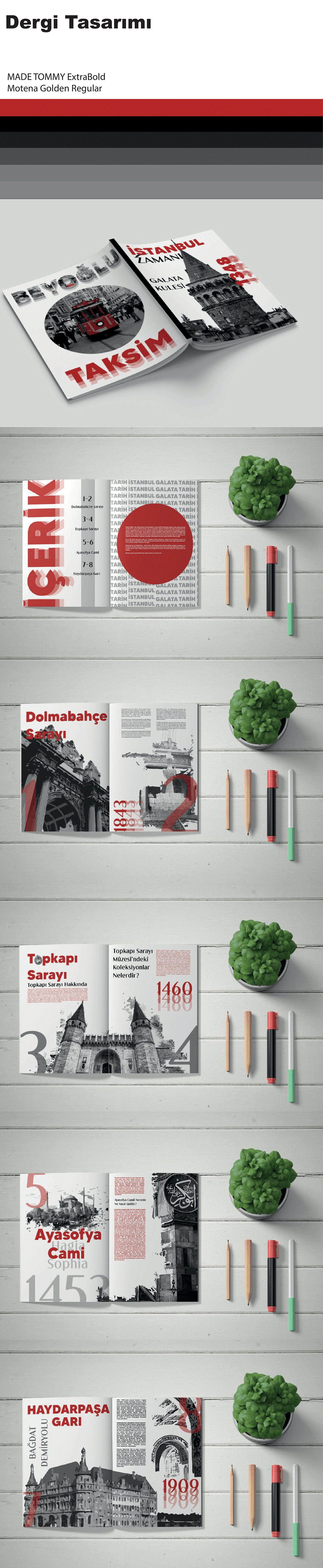 Dergi dergi tasarımı istanbul tipografi tarih