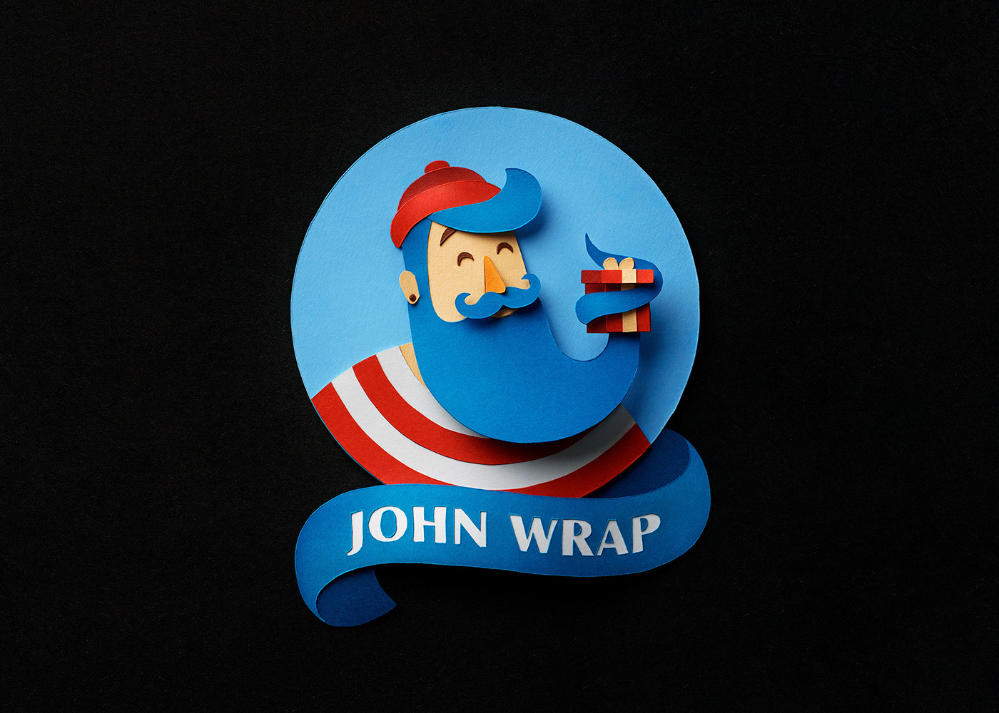 logo Character Sailor paper craft Photography  Christmas ILLUSTRATION  art direction  branding  identity