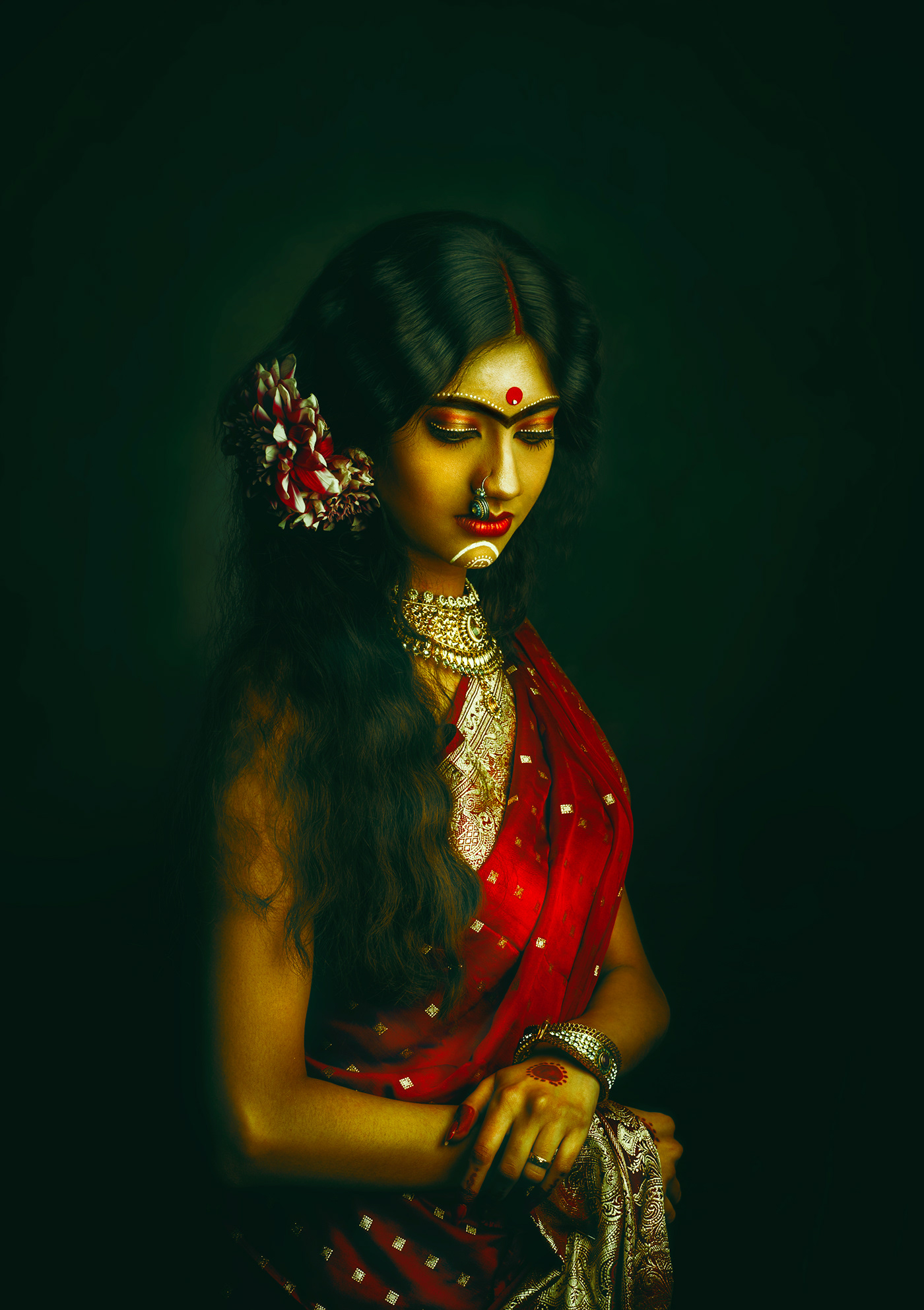 debarghya mukherjee Editing  indian paint woman