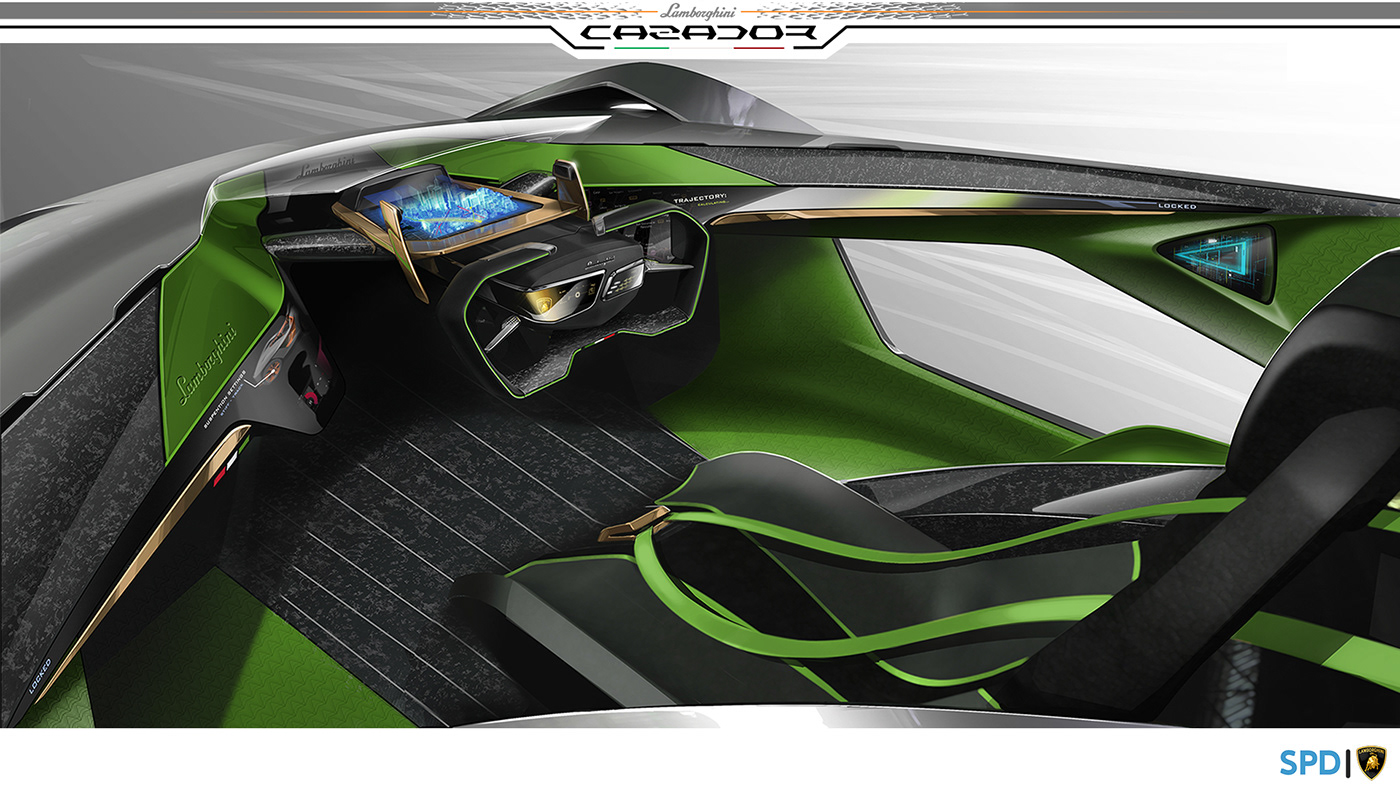 3d modeling Alias automotive   car design design hyper suv interior design  lamborghini Render sketch