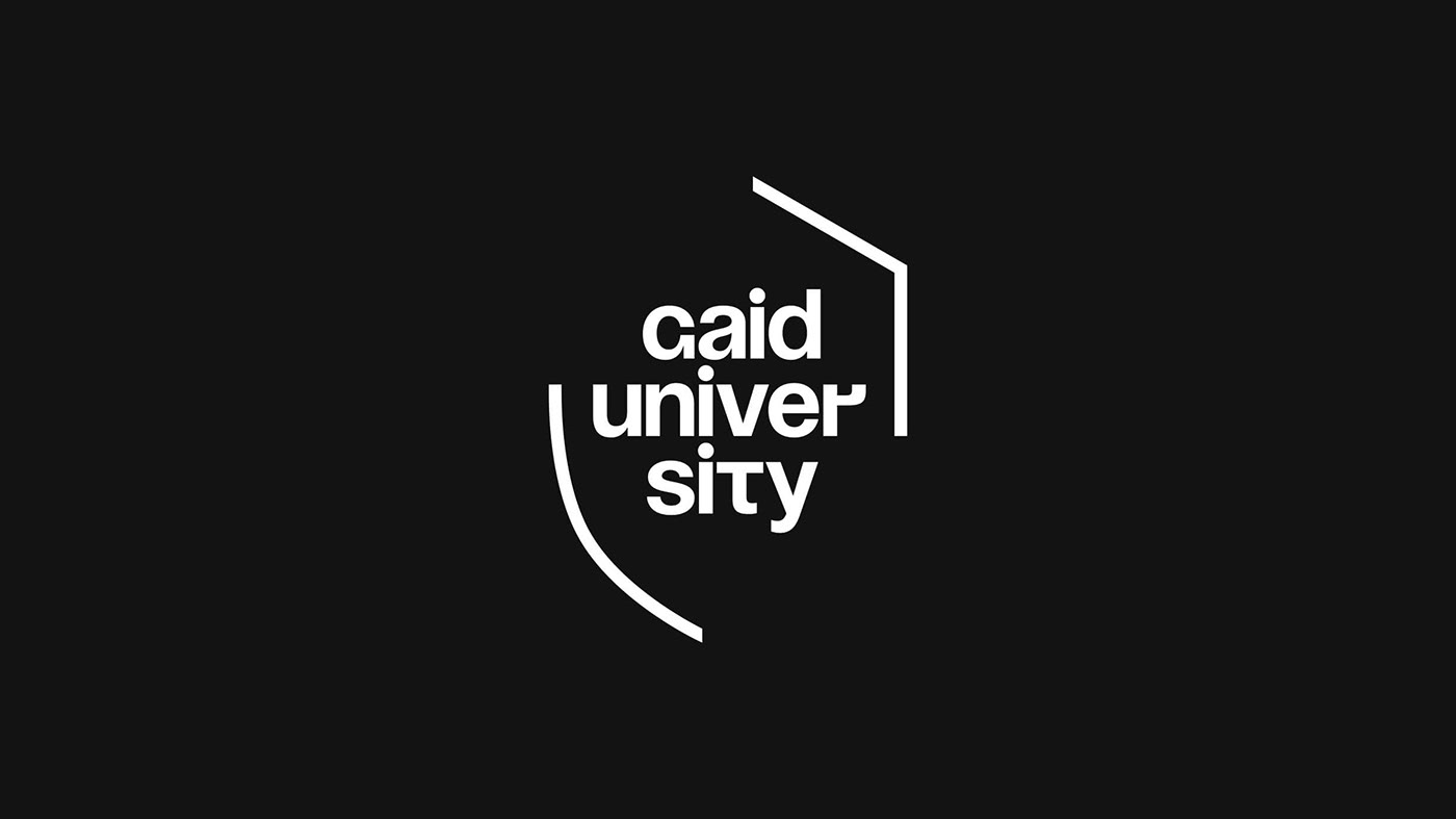 black clean Education grid identity Layout logo motion typography   White