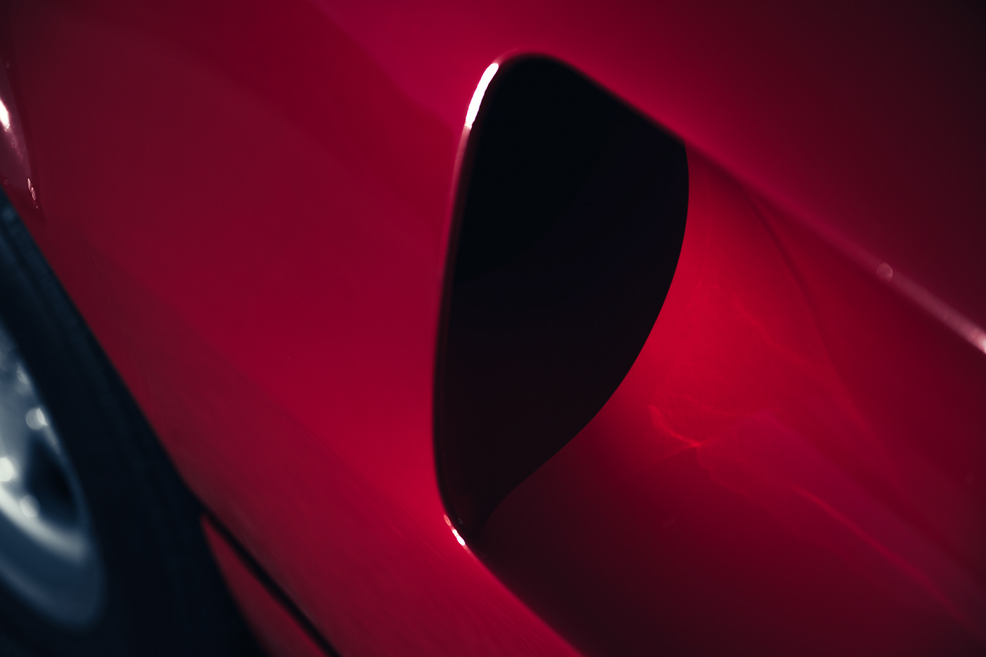 Automotive Photography colors Fashion  FERRARI Moody motion red Shadows shapes vintage