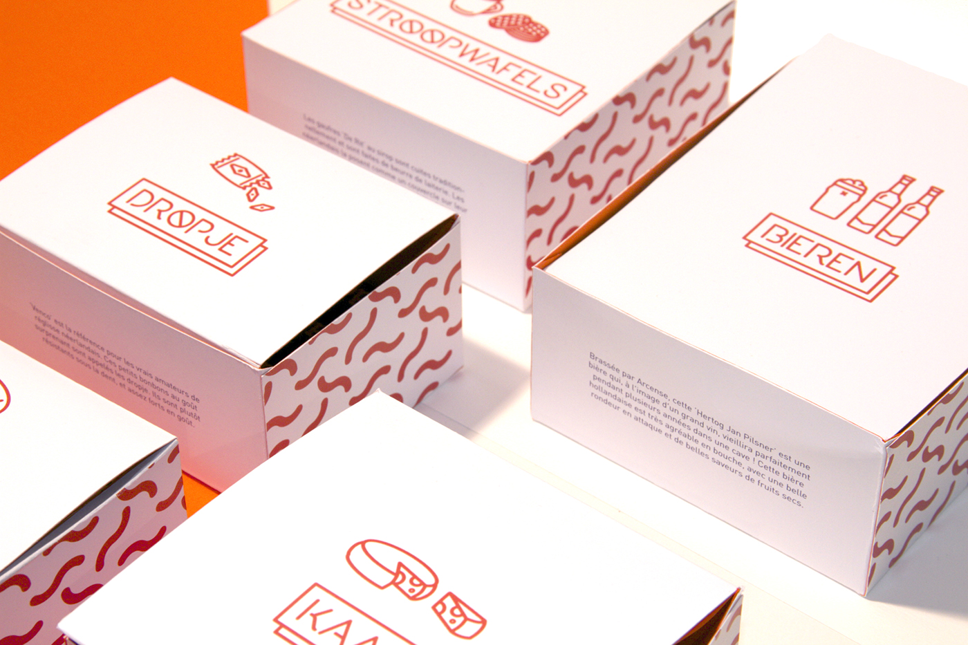 box amsterdam Packaging branding  editorial ILLUSTRATION  Line Design Color Block cliche culture