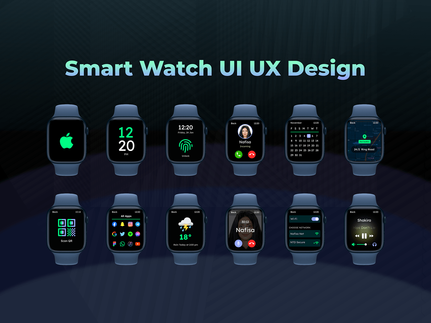 Smart Watch ui ux api connect ui ux apple watch responsive Apple Watch ui ux figma responsive responsive smart watch responsive ui ux ios smart Watch figma UI UX design Prototype ui ux responsive