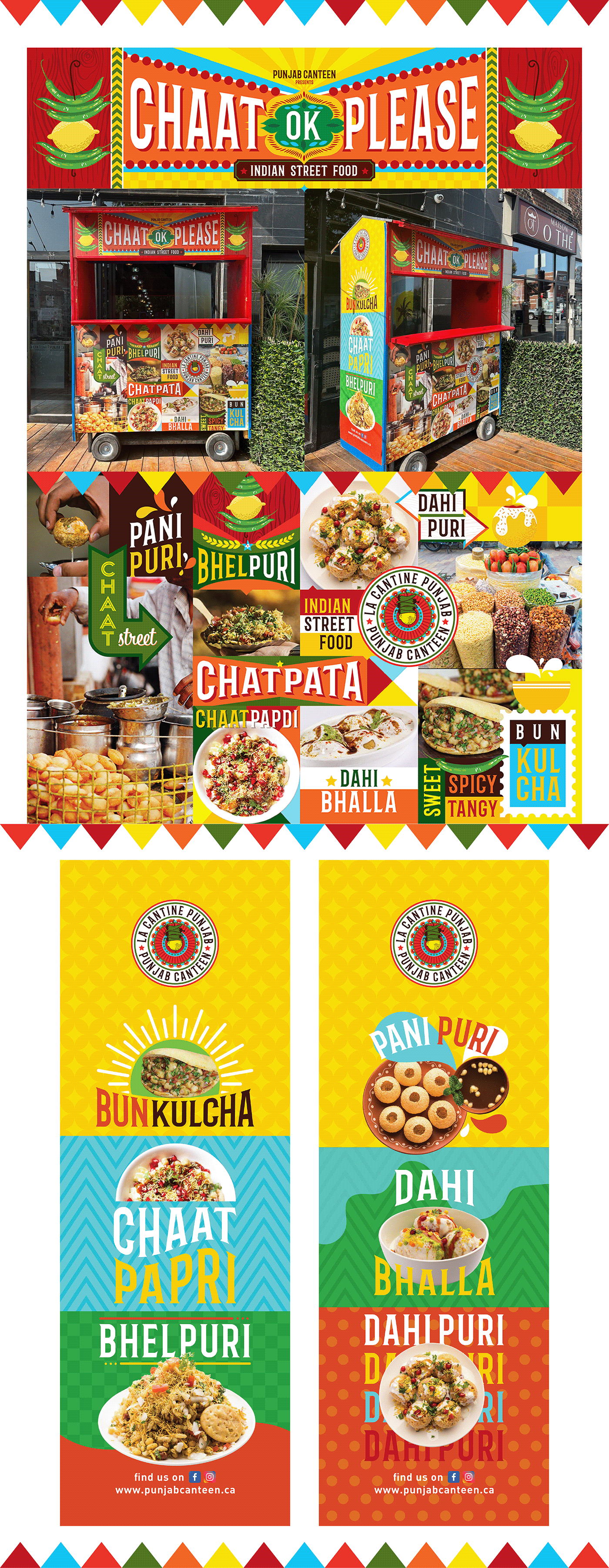 design Graphic Designer brand identity marketing   graphics ILLUSTRATION  Street Food indian indian food indian street food