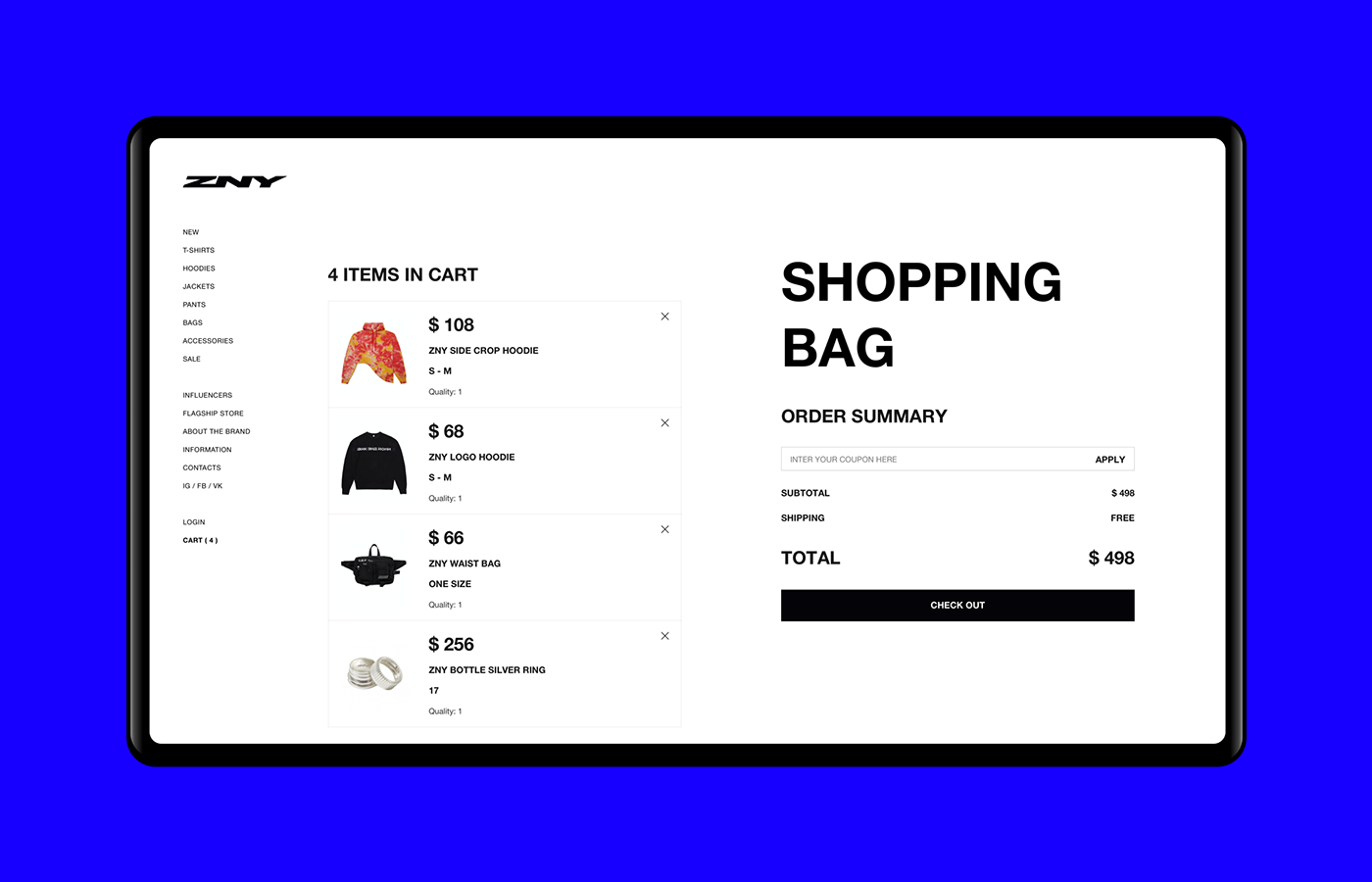 Ecommerce Online shop Fashion  mobile redesign shop UI user interface Website