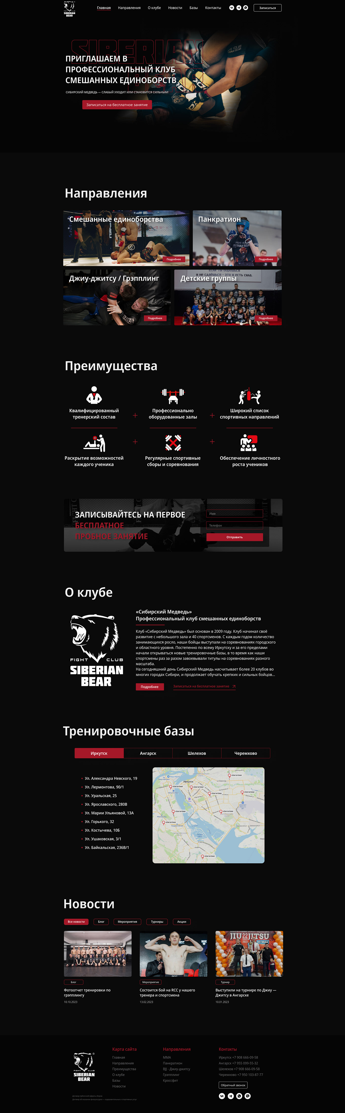 design Website fight MMA UI/UX user interface Figma landing page Web Design  UFC