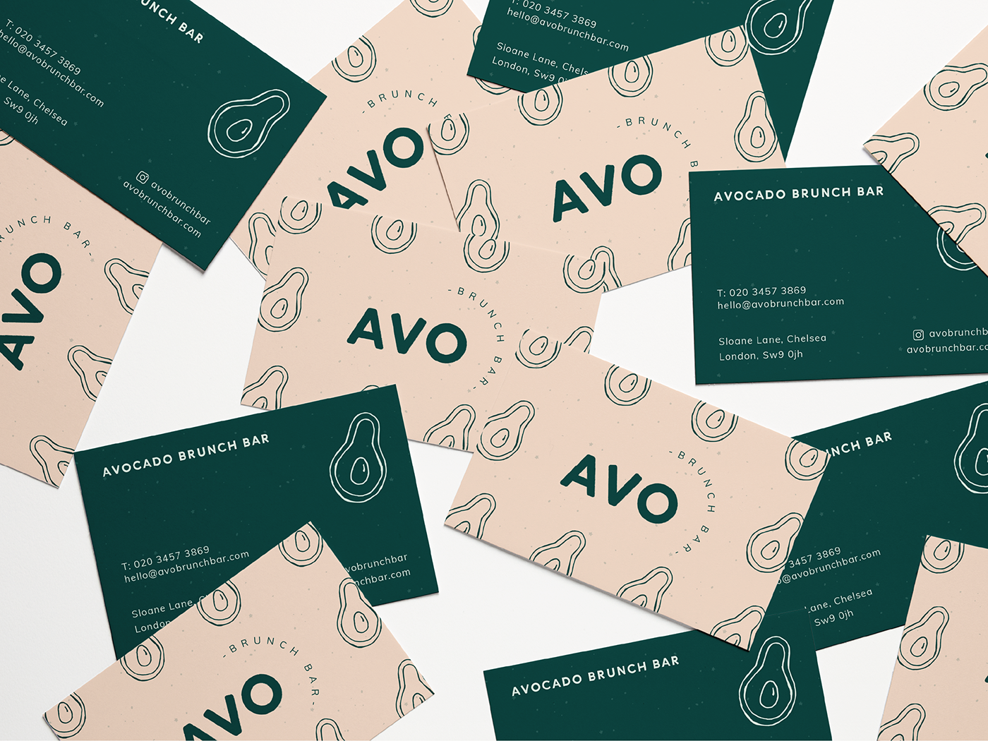 avocado Web Design  brandning   ILLUSTRATION  Business Cards gif menu graphic design  Website logo