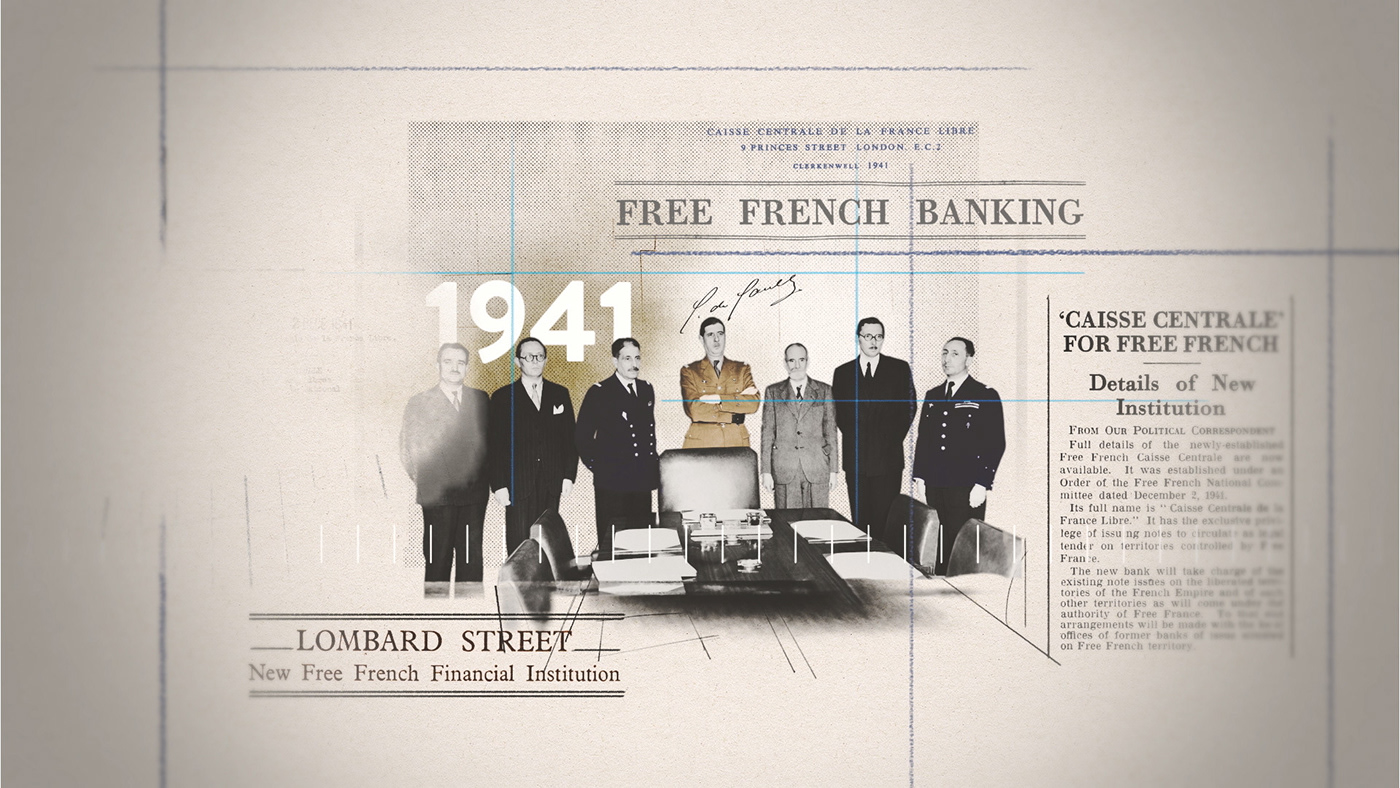 afd Bank De Gaulle histoire historic historical London Paris World war 2 WWII