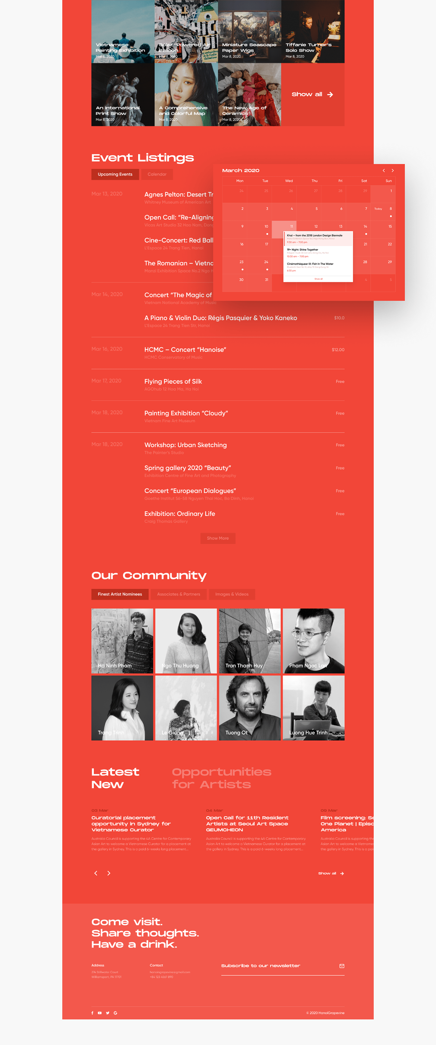 art creative culture design desktop Interface music Responsive ui ux Website