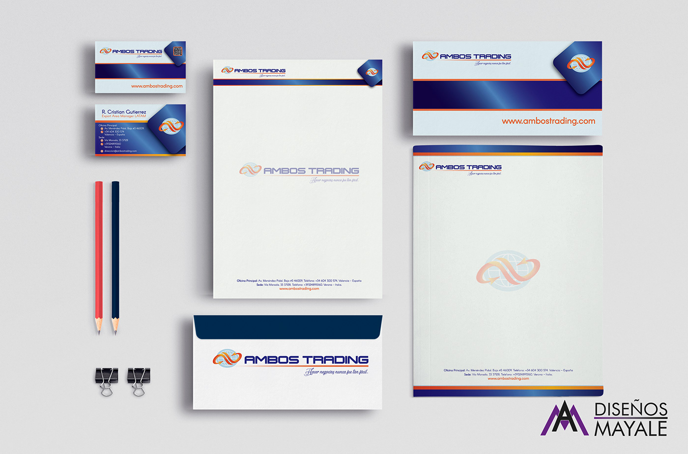 desing Corporate Stationery business card