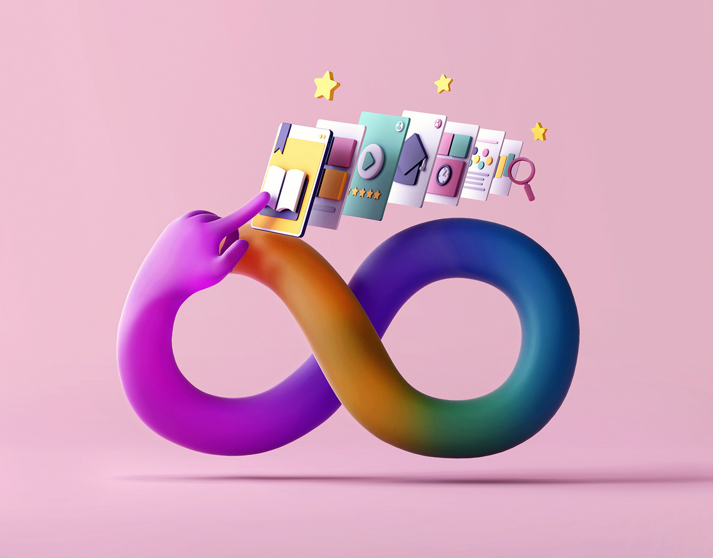 3D Advertising  blender cinema 4d Education ILLUSTRATION  inspiration school uol