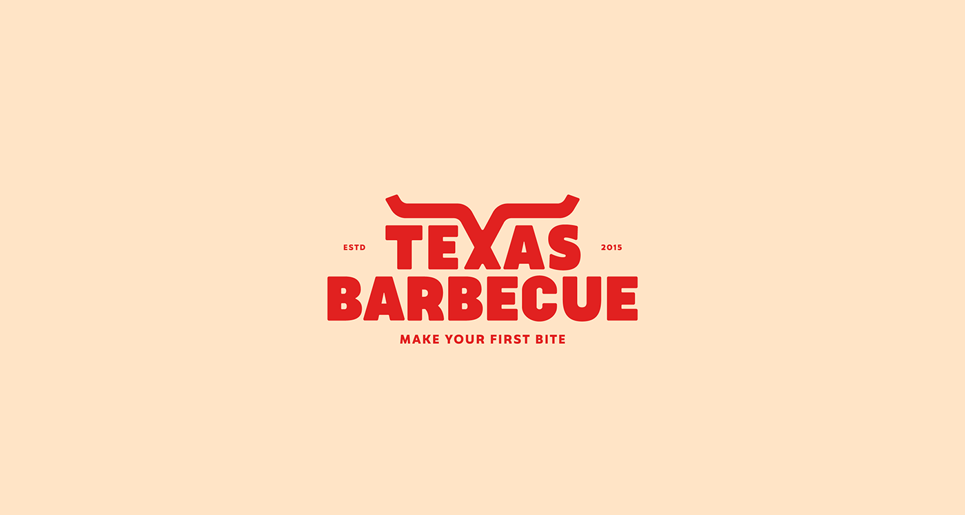 brand identity branding  burger Food  logo type restaurant steak texas wordmark logos