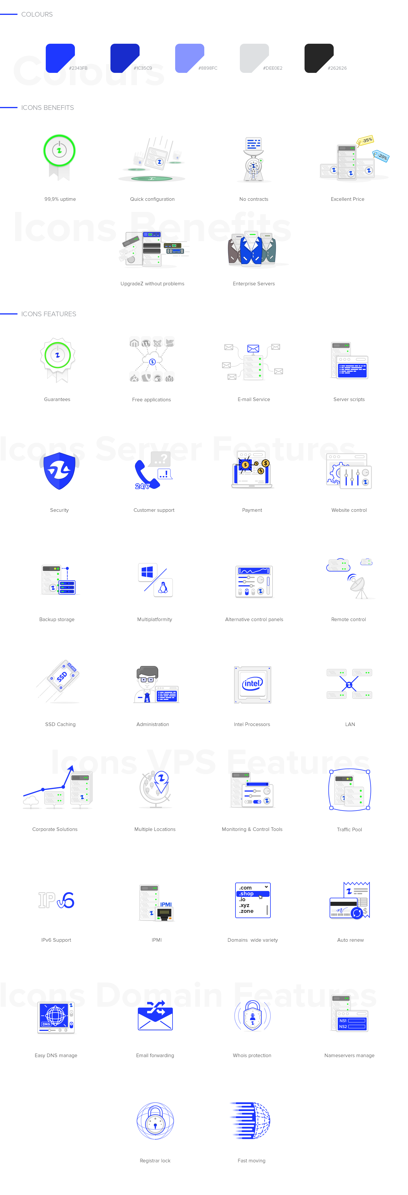 hosting Servers Webdesign icons Dedicated Server Corporate Design UI/UX cloud graphic design  Creative Design