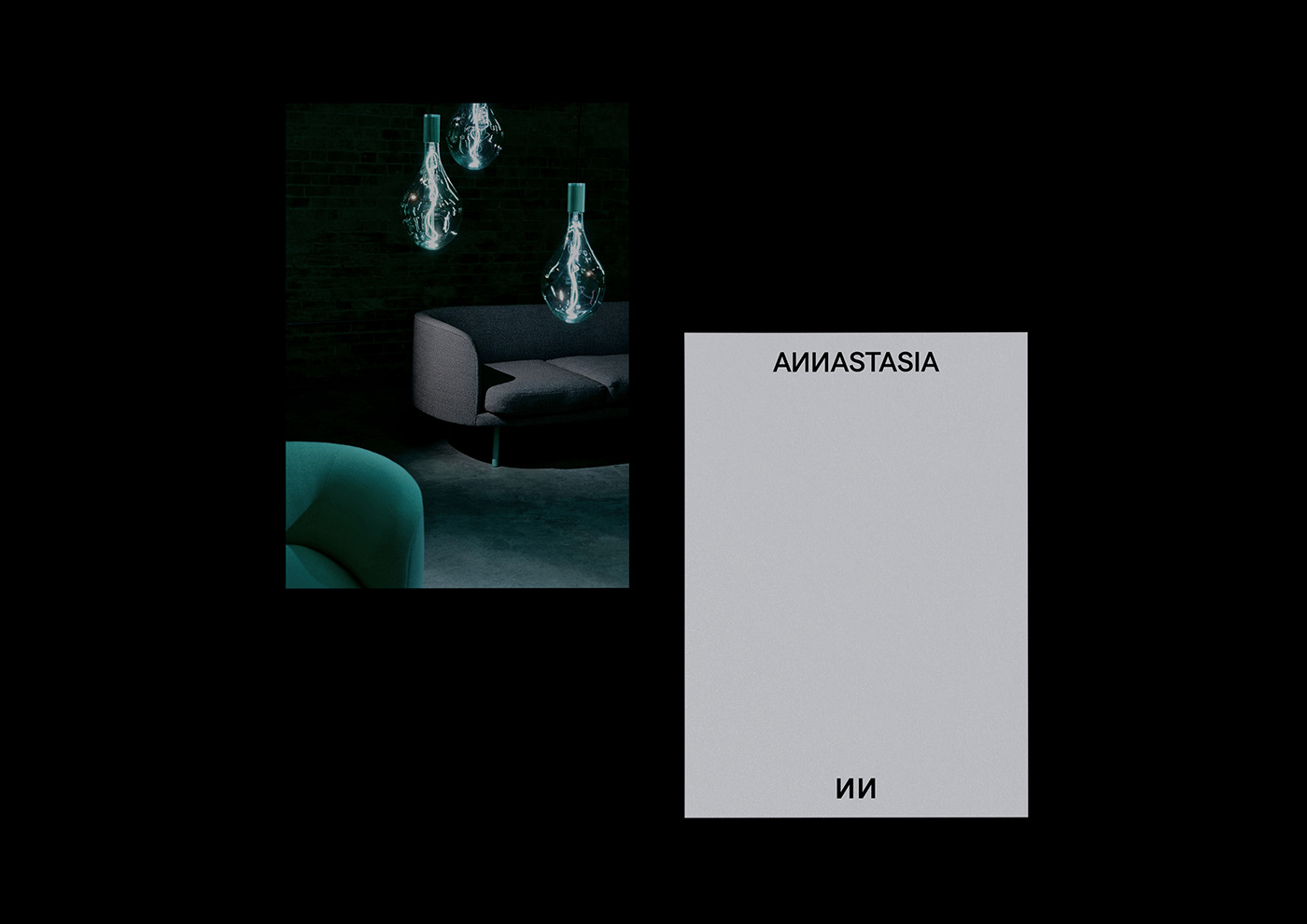 brand branding  business card design emerald graphic identity Interior poster studio