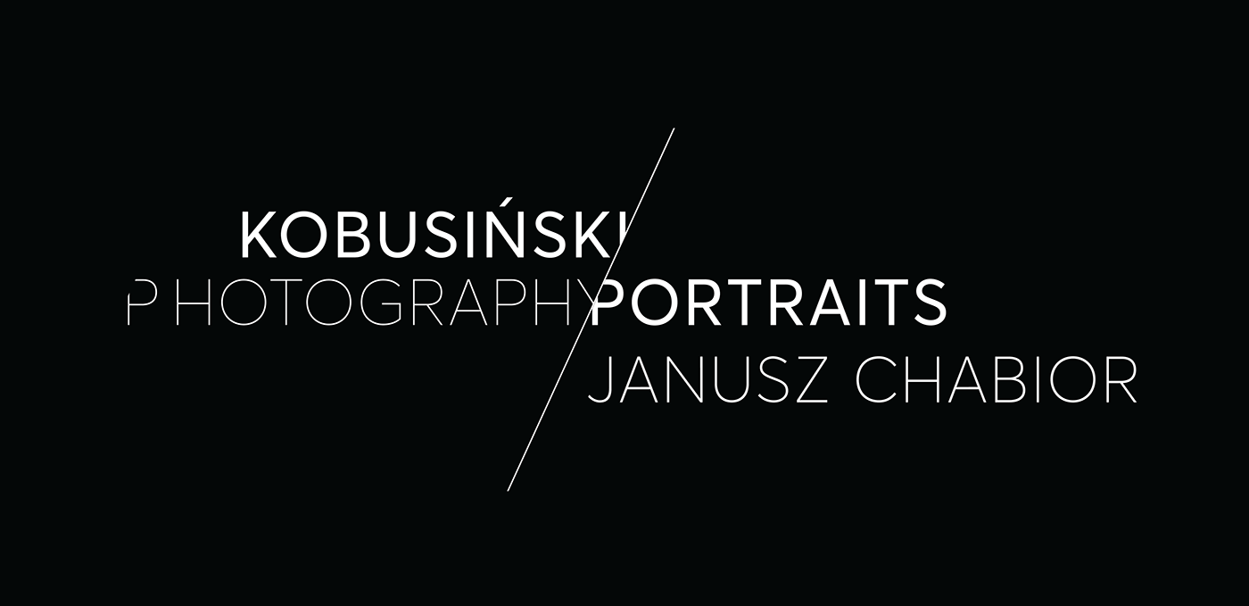 portrait black and white portrait photography Studio Photography Celebrity actor Janusz Chabior studio bank
