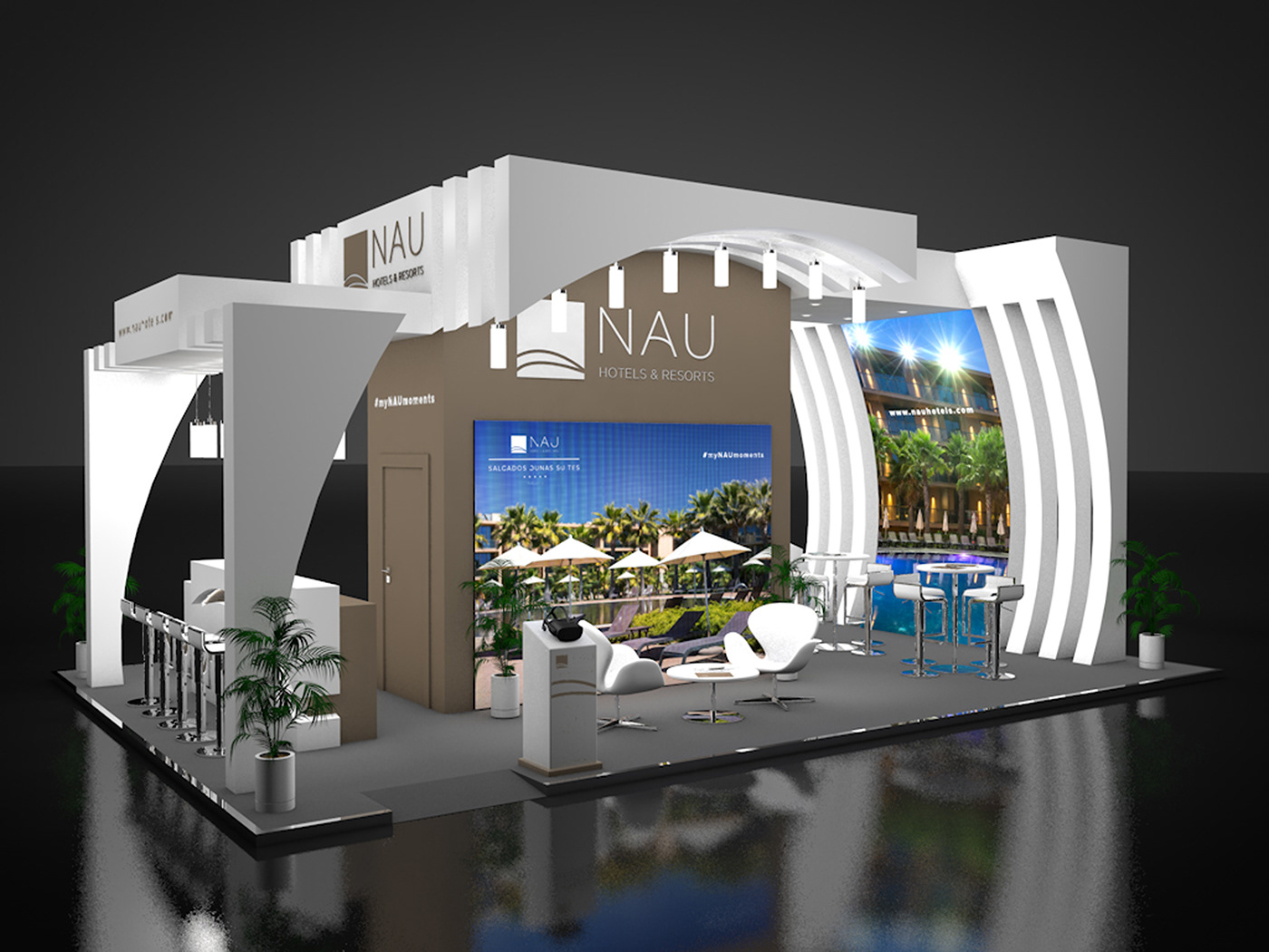 Event Exhibition  hotels mynaumoments nau nauhotels&resorts Resorts Roadshow Stand tradeshow