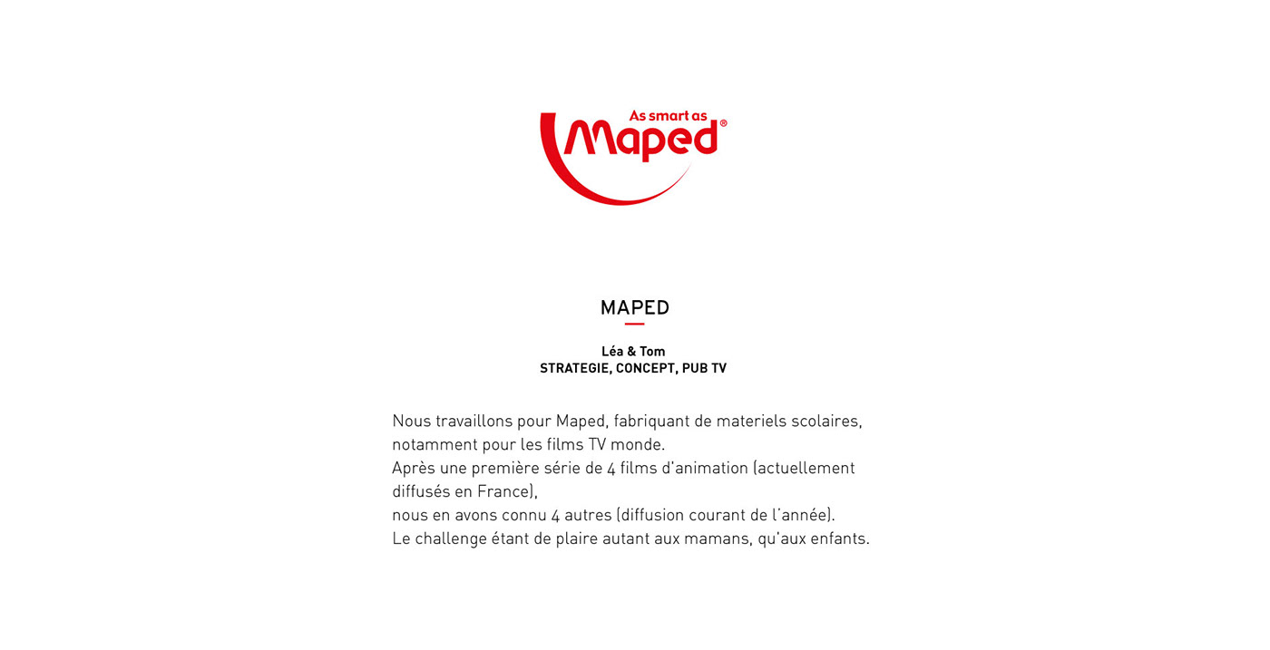 maped ad tv 3D annecy movie kids storyboard