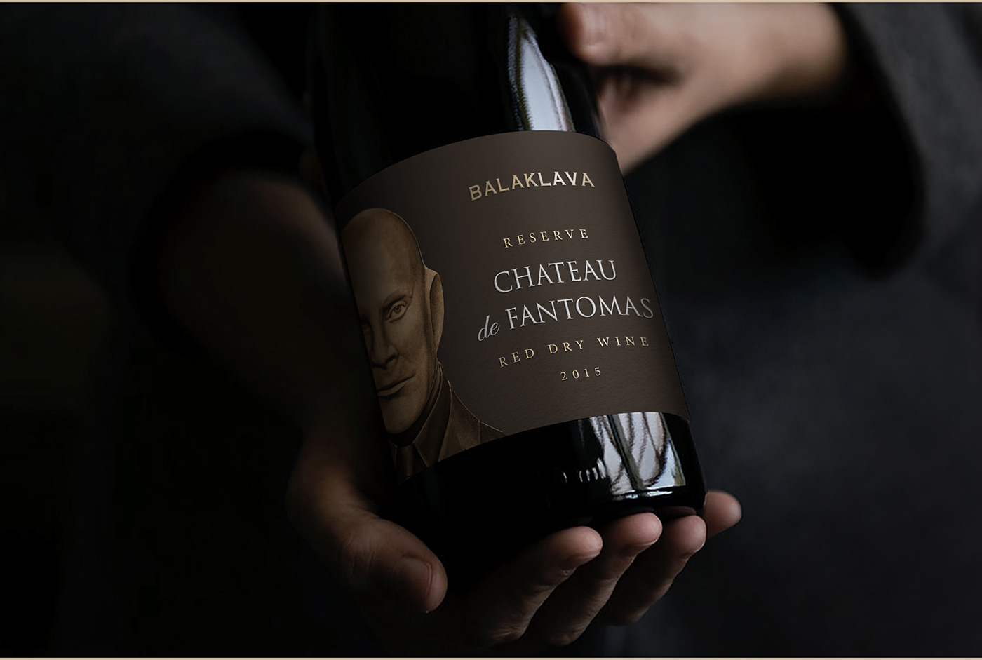 art balaklava fantomas Packaging wine