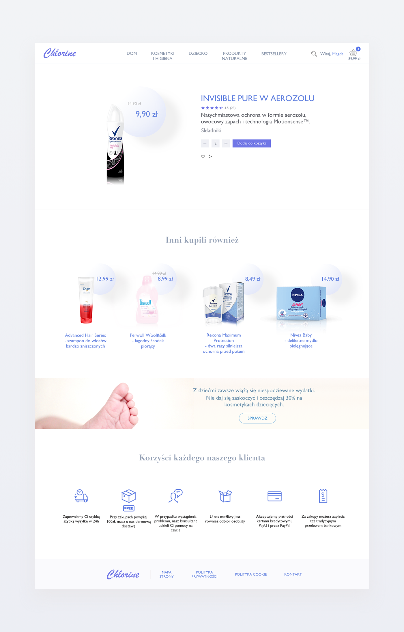 shop Website Layout concept Chemic drugstore UI Webdesign