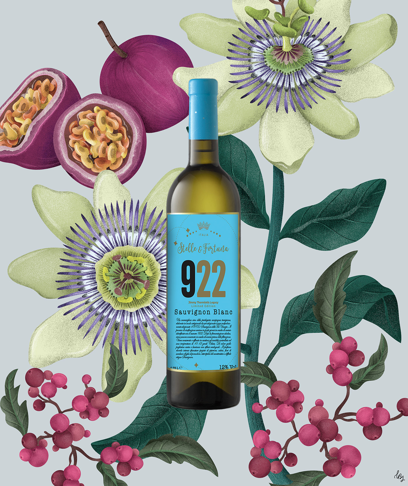 alcohol Botanicals brand illustration Flores Flowers graphic design  ILLUSTRATION  vino wine wine design