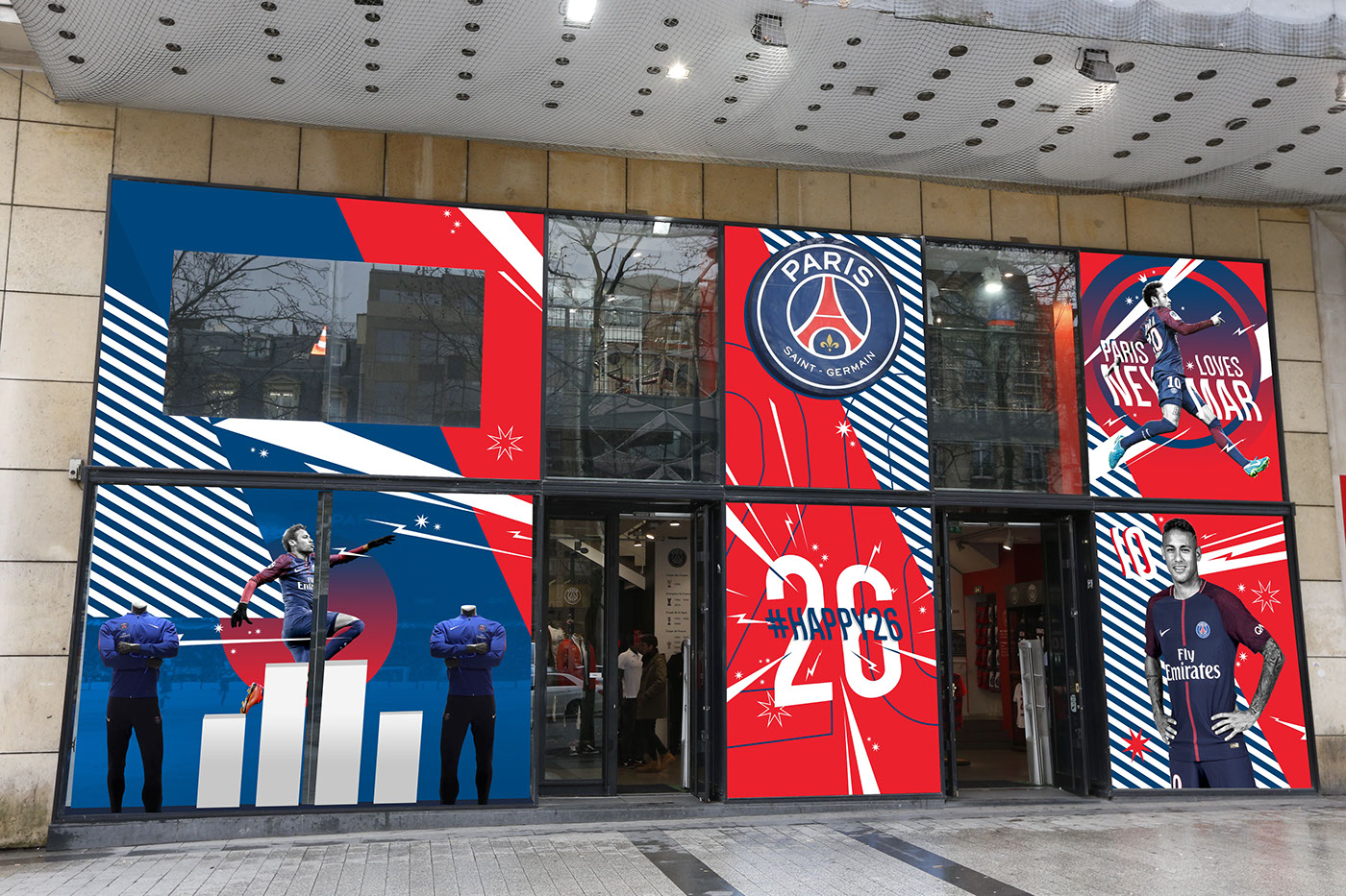 PSG neymar jr. soccer Nike #Ney26 football sport Paris ICI C'EST PARIS dream bigger