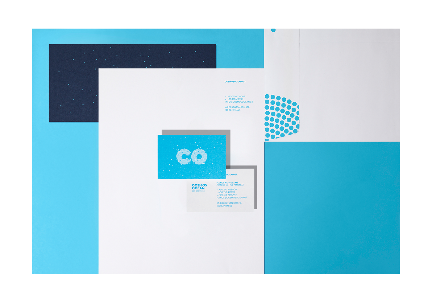 cosmos ocean Corporate Identity identity logo Logotype Greece design branding 