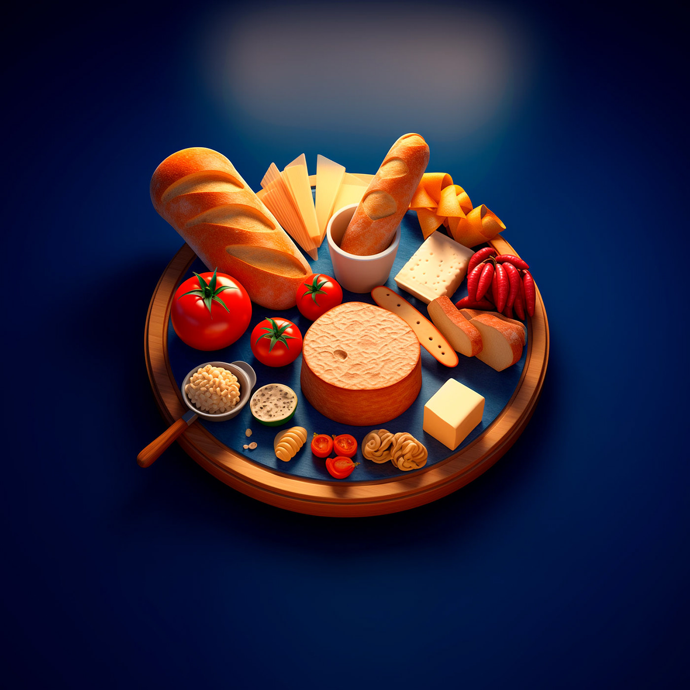 Food  3D Render ILLUSTRATION  Digital Art  concept art design midjourney Ai Art