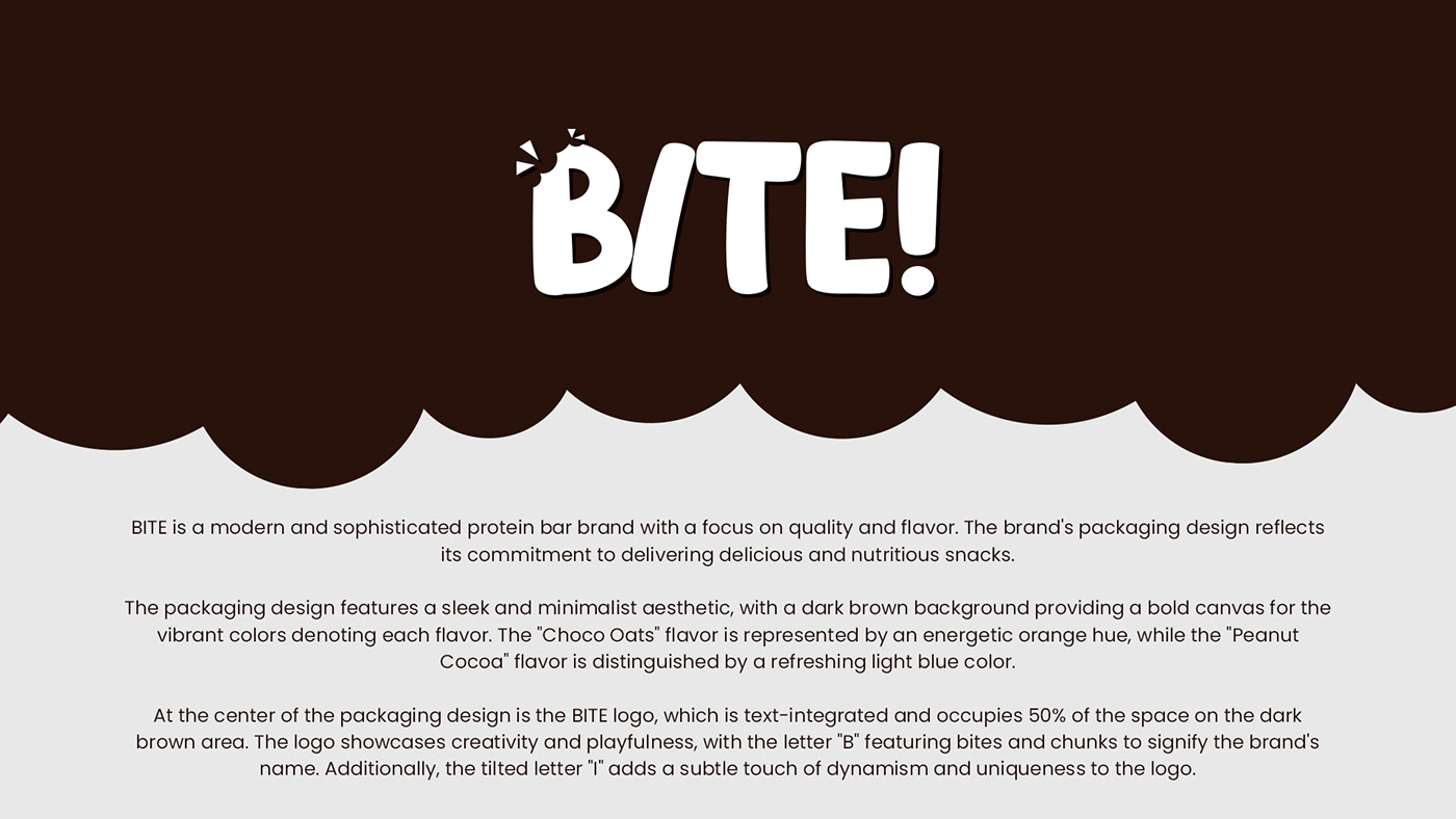BITE is a modern and sophisticated protein bar brand with a focus on quality and flavor.