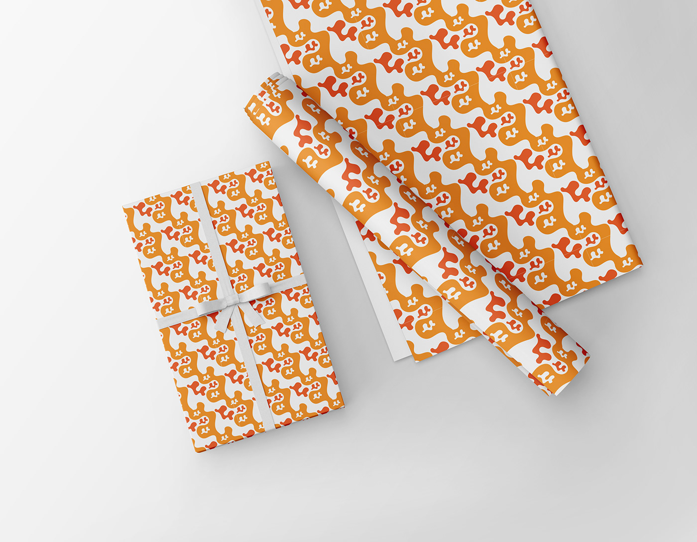 orange juice Packaging Mockup pattern design  print design