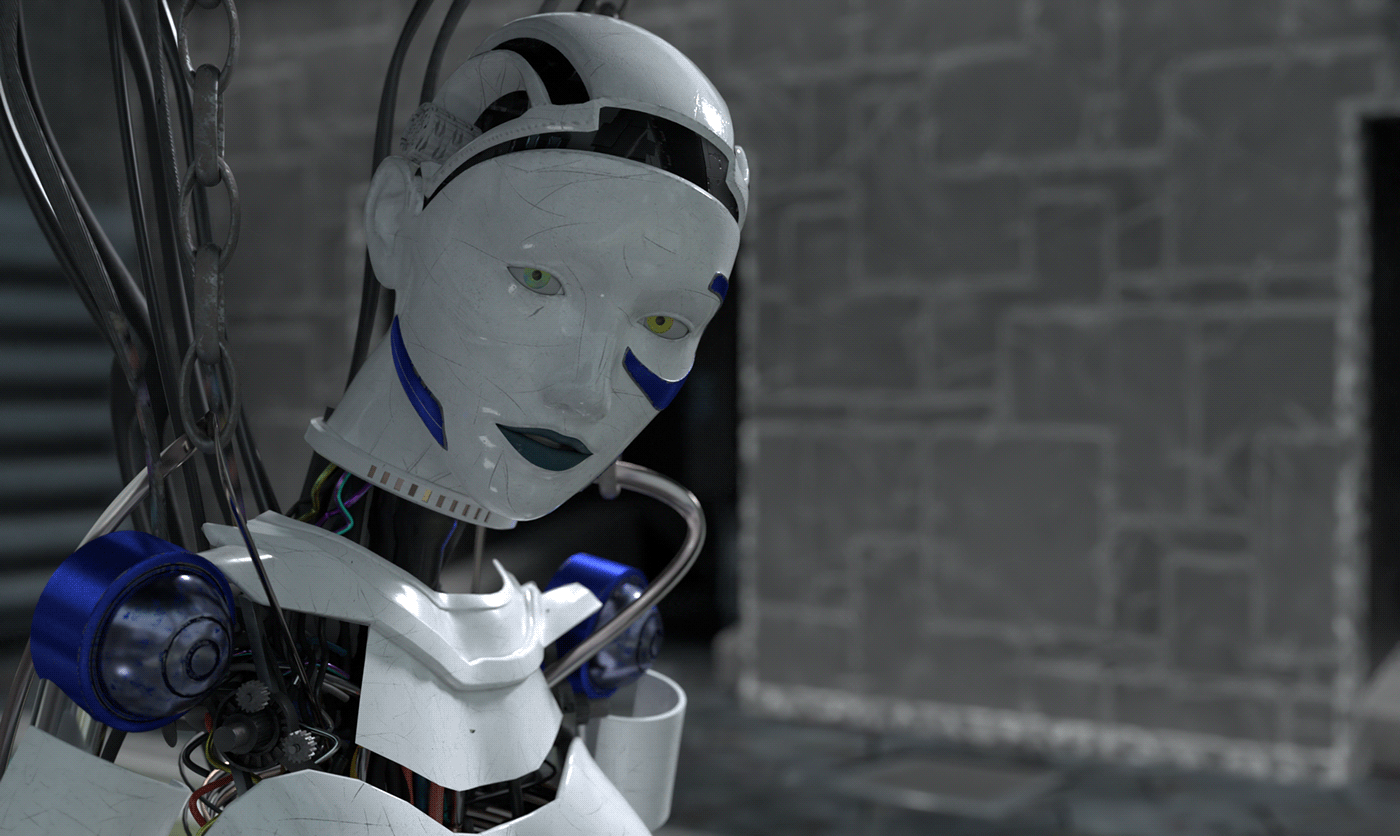 3D 3dmodeling concept art Maya substancepainter robot android 3DArtist 3dmodel Render