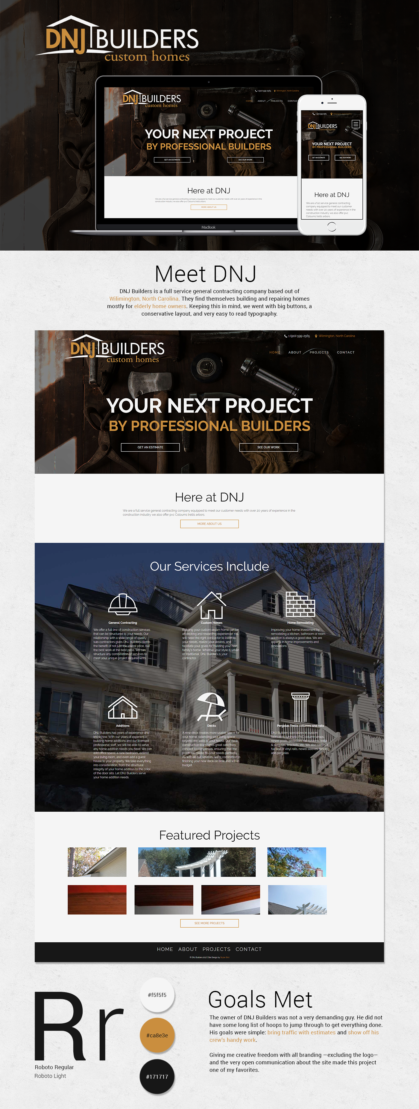 construction contracting Homes houses Web Design  UX/UX landing page branding 