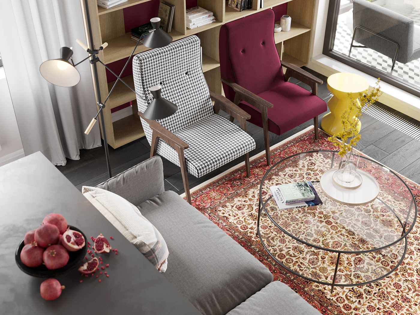 CGI corona Render Interior design furniture