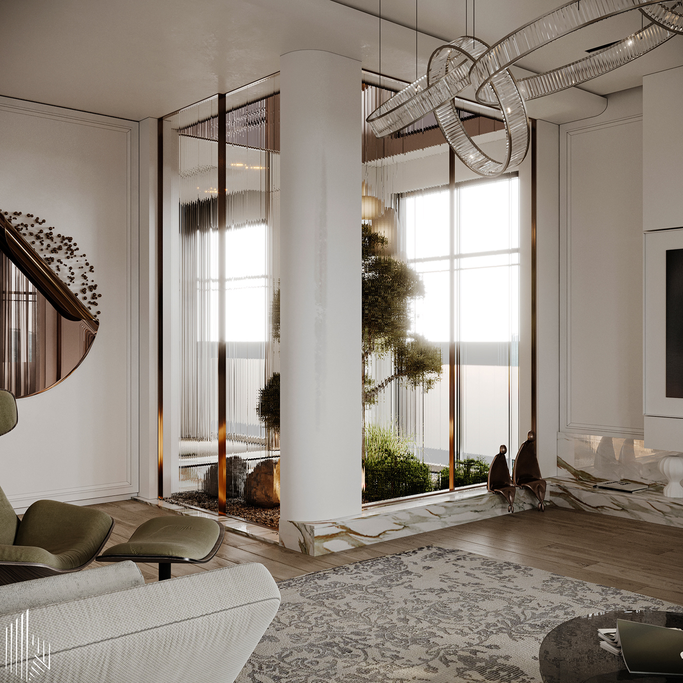 living Interior bedroom interior design  modern master bedroom luxury neoclassic visualization Render