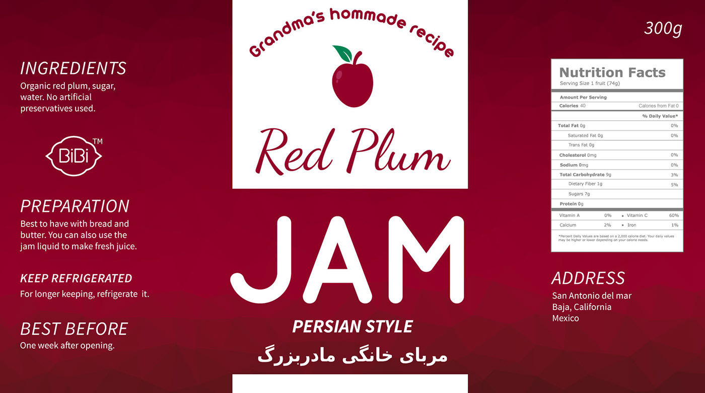 creative Food  identity jam label design labels logo Logo Design modern
