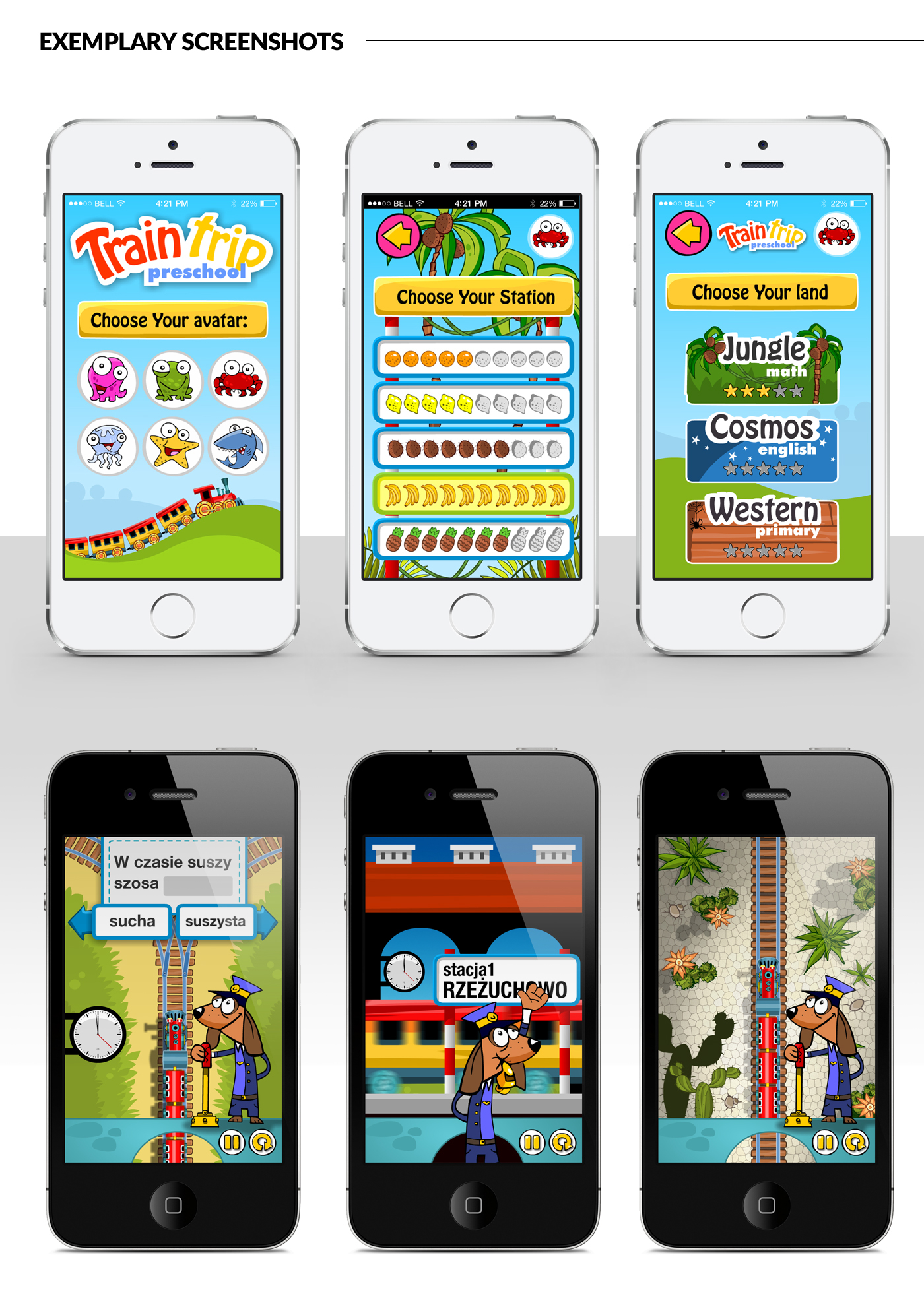train agnieszka kłaczany app for children mobile