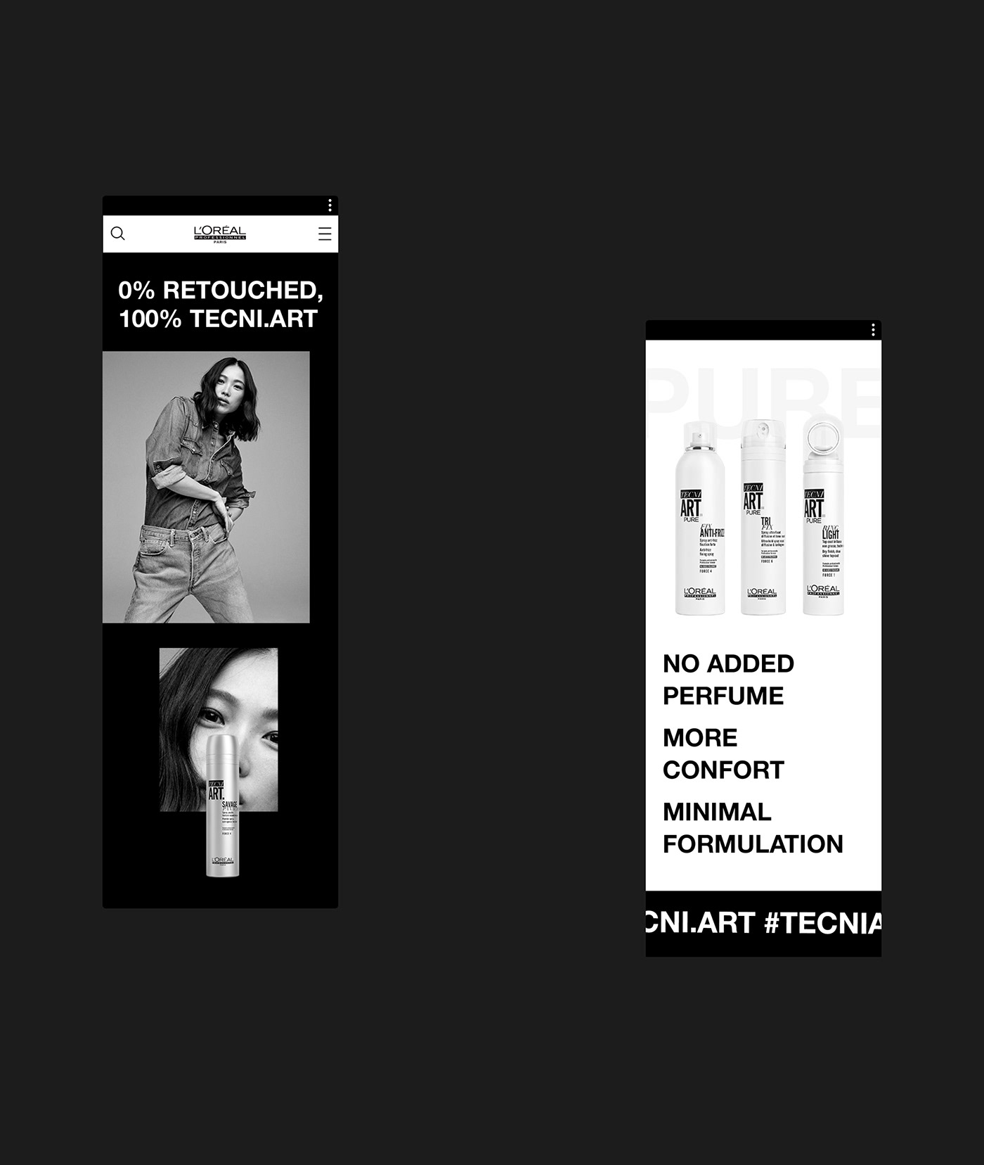 beauty Fashion  landing page ui design Website interactive design motion ui Wed Design