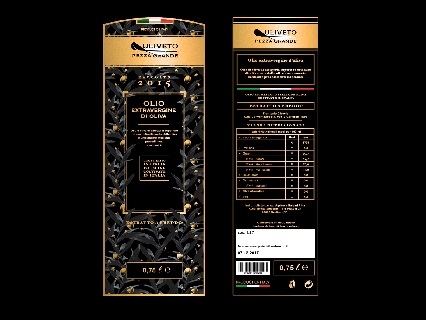 oil extra virgin luxury premium design package expensive gold black brand pattern elegant limited edition special