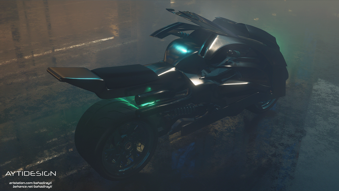 automotive   aytı design bahadır aytı Cyberpunk motorcycle Vehicle yamaha