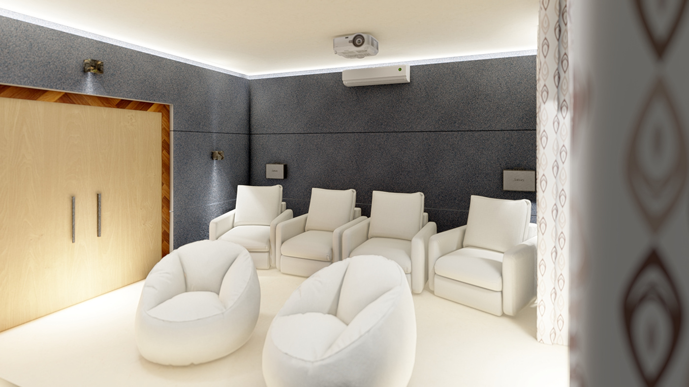 3d render Home Theater lumion modern Render