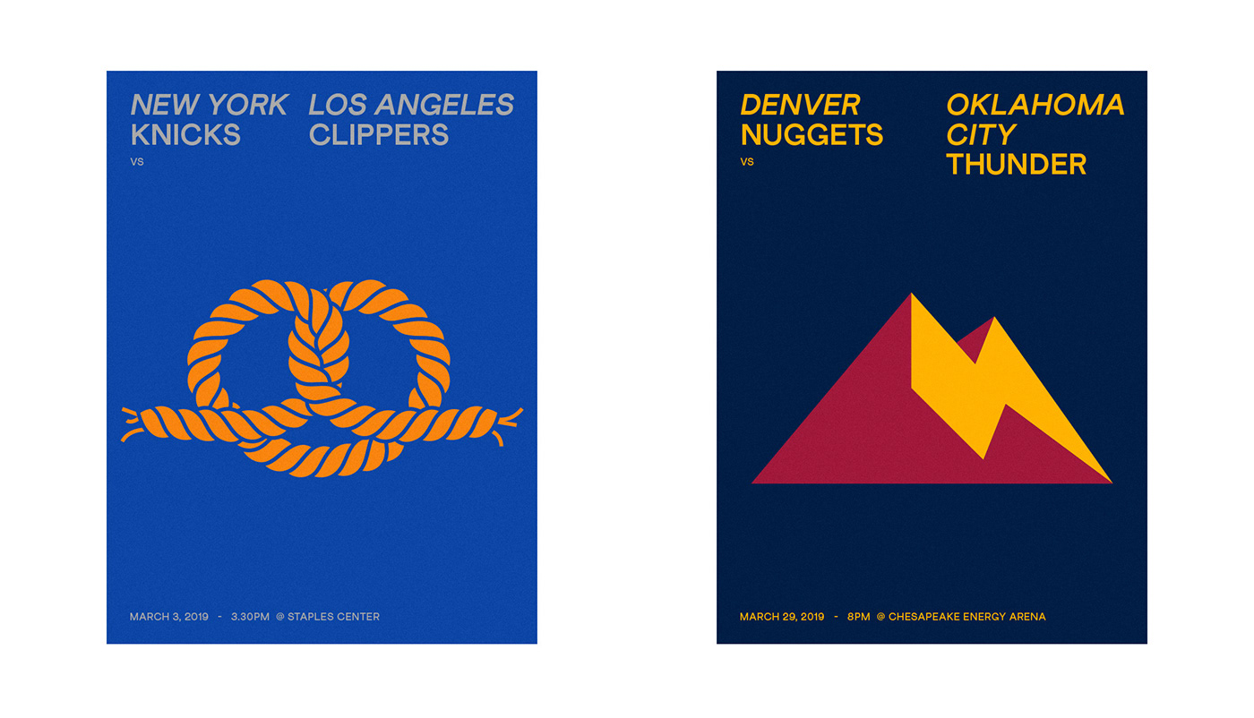 sport NBA basketball posters minimalist Playful