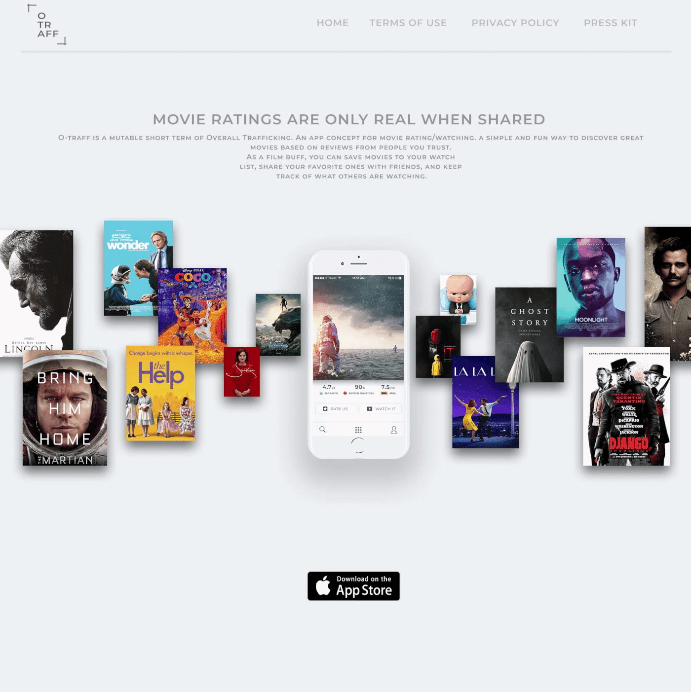 UI/UX concept app rating movie watch traffic user experience Web Design 