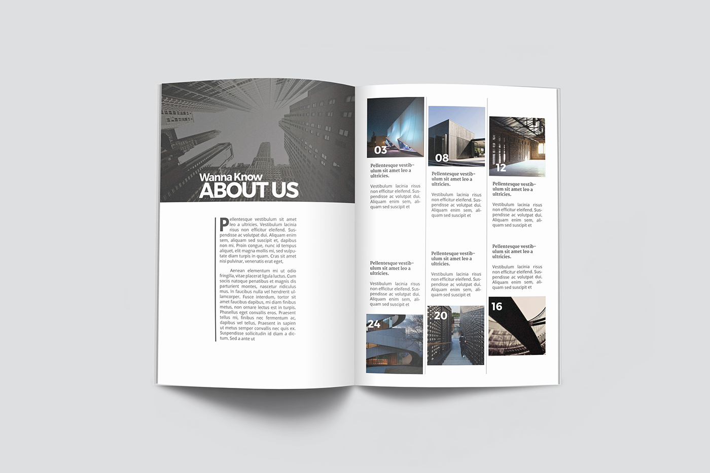 architecture magazine clean adobe template architectural