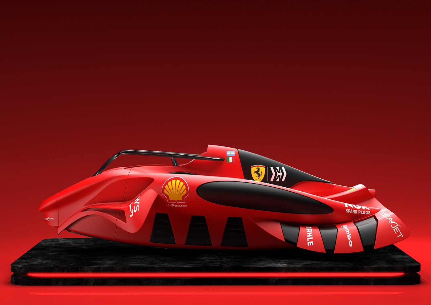 car design automotive   concept car 3d modeling 3D Rendering Formula 1 FERRARI supercar Automotive design