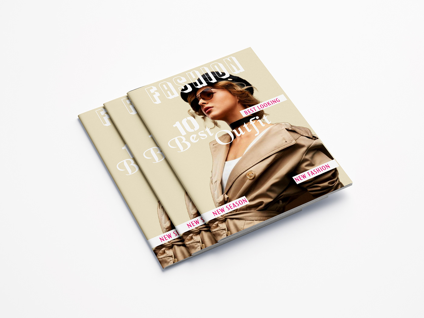 Fashion  Magazine design marketing materials